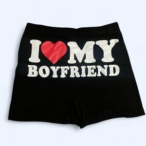 'I Love My Boyfriend' Shorts